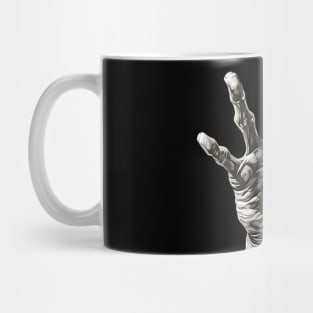 Happy Halloween: Reach Out and Touch Someone on a Dark Background Mug